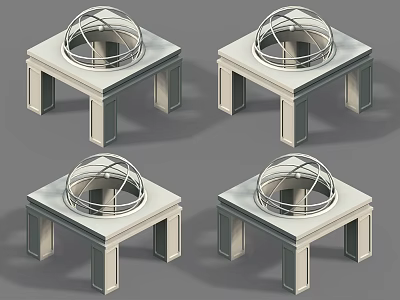 Modern armillary sphere 3d model