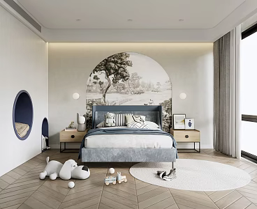 Modern Children's Room 3d model