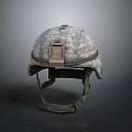 Modern Military Tactical Helmet For Combat Weapon Gear With Camouflage Pattern