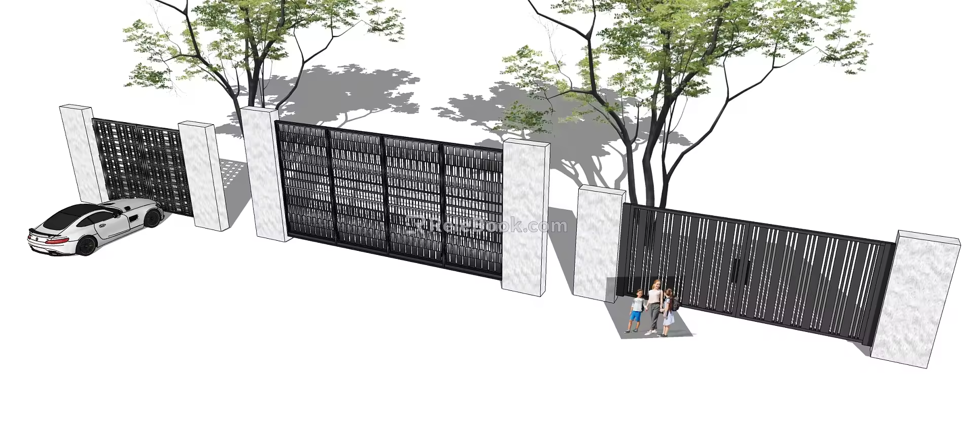 Modern Gate 3d model