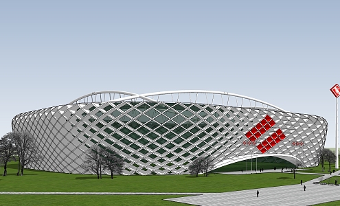 modern stadium building special-shaped stadium 3d model