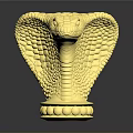 snake cobra venomous snake python reptile cold-blooded animal reptile 3d model