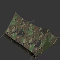 Game Camouflage tent 3d model