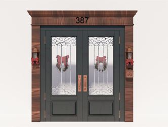 Jane Ou Gate Entry Gate Villa Gate 3d model