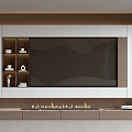 Modern TV background wall TV background wall integrated cabinet 3d model