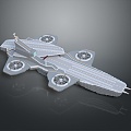 Modern fighter sci-fi fighter sci-fi fighter space fighter 3d model