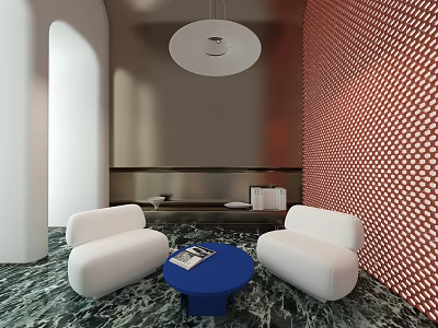 Modern Leisure Area 3d model
