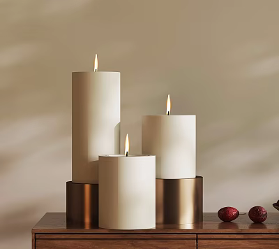 Modern Candle Candlestick Holder Lamp Scented Candle 3d model Modern Candle Candlestick Holder Lamp Scented Candle 3d model