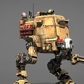 Star Army Sentry Robot Samurai Patrol Robot 3d model