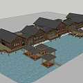 Wooden House Exterior With Dark Roof Multiple Windows And Porch Steps