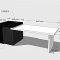 Office Desk Design With Lift Drawer Handle Drawer And Dimension Measurements