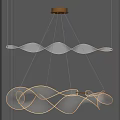 Modern Chandelier Simple Chandelier Combination 3d model