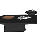 BAXTER Coffee Table Combination Coffee Table Side Table Ornaments Books 3d model