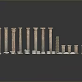 Columns Stone Columns Stone Columns Old Columns Roman Columns Roman Columns Classical Columns Greek Columns 3d model