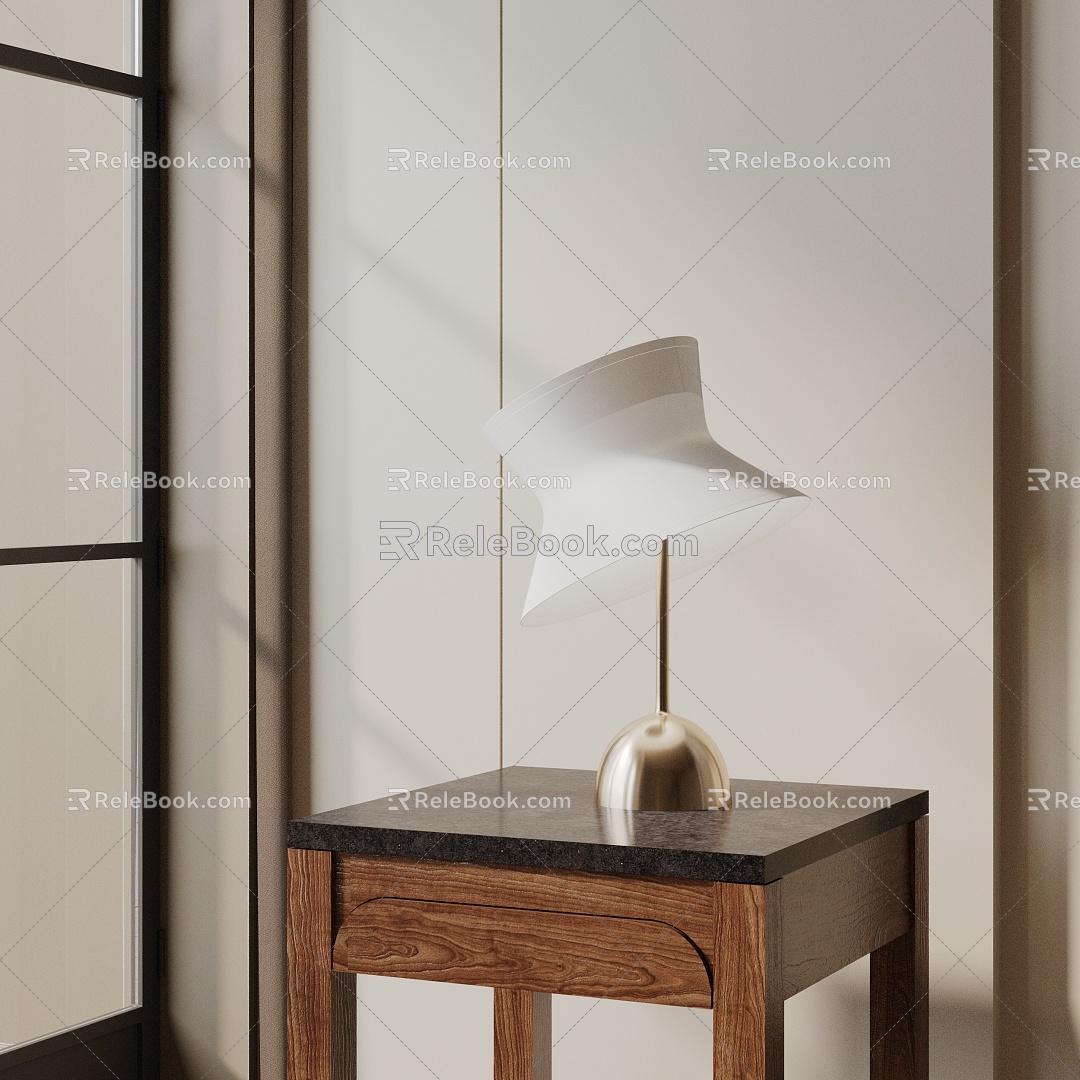 Modern table lamp 3d model