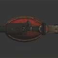 Vintage Rusted Military Grenade With Mechanical Sighting Device And Textured Grip