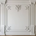 European-style lines carved lines 3d model