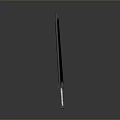 Black Sword With Red Symbol Sharp Blade And Modern Fantasy Design