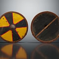 Modern Shield Round Shield 3d model