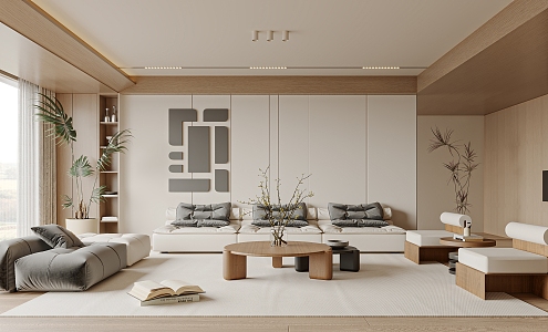 modern living room 3d model