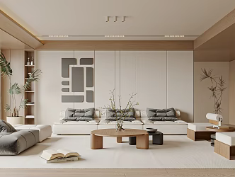 modern living room 3d model