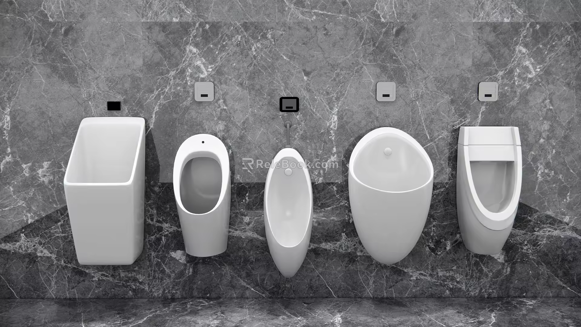 Modern urinal 3d model
