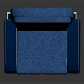 Blue Automotive Car Seat With Armrest And Fabric Upholstery Design
