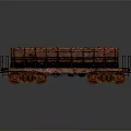 Two Freight Train Cars In Different Conditions Blue Covered And Red Rusted Design