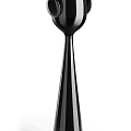 Black Modern Decorative Ornament Set With Tall Sleek Conical Design