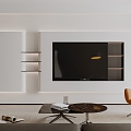 TV background wall 3d model