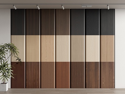 Wood veneer wall panel wall veneer wood veneer background wall wood grain wood veneer 3d model