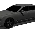 Luxury Silver Bentley Sedan With Four Door Design Sleek Lines And Alloy Wheels