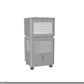 Portable White Evaporative Air Coolers With Wheels And Control Panel For Home Use