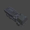 High mobility rocket launcher vehicle 3d model