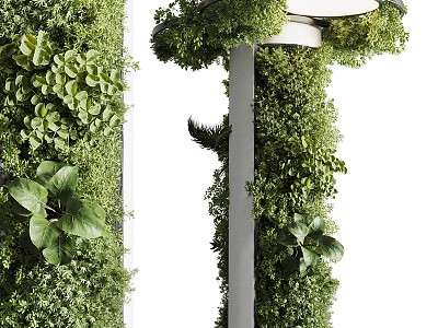 Modern Green Wall model