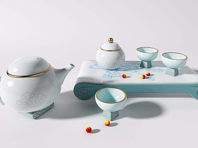 New Chinese Tea Set Tea Cup Tea Set model