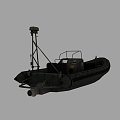 Speedboat yacht low model video game 3d model