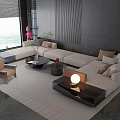 Modern sofa combination 3d model