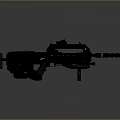 Futuristic Tactical Rifle Featuring Modern Black Design Tactical Scope And Ergonomic Grip
