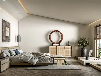 Japanese-style Room Hotel Room King Room 3d model