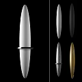 Modern Cylindrical Decorative Lamps In Various Colors With Metal Ring Accents