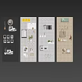 Modern Pegboard Wall Decor With Photos Plants Storage Hooks And Small Items For Home