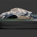 Scenic Natural Rock Arch Formation Over Calm Green Coastal Water