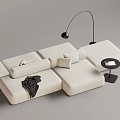 Modern Multiplayer Sofa Module Sofa Back-to-Back Sofa 3d model