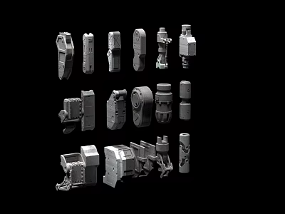 High Quality Industrial Equipment Mechanical Components And Spare Parts For Manufacturing Use 3d model