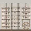 Modern Simple Wine Rack Red Wine Glass Wine Display Rack Metal Display Rack 3d model