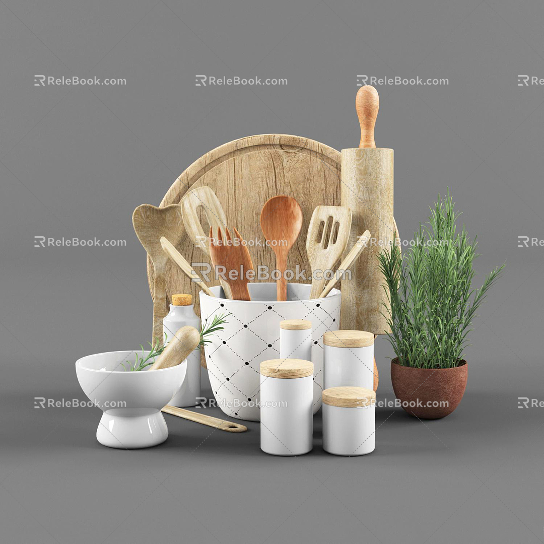 Modern Kitchenware 3d model