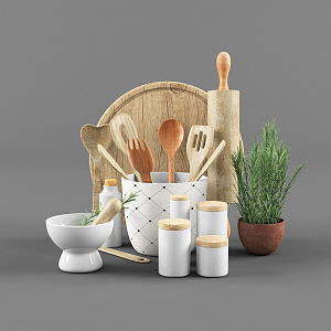 Modern Kitchenware 3d model