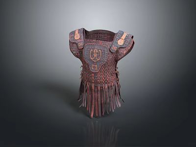 Soft Armor Leather Armor Soft Hedgehog Armor Soldier Leather Armor Warrior Leather Armor Ancient Soldier Costume 3d model