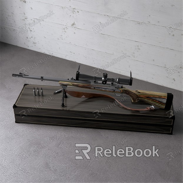 Modern Gun Gun Ornament model